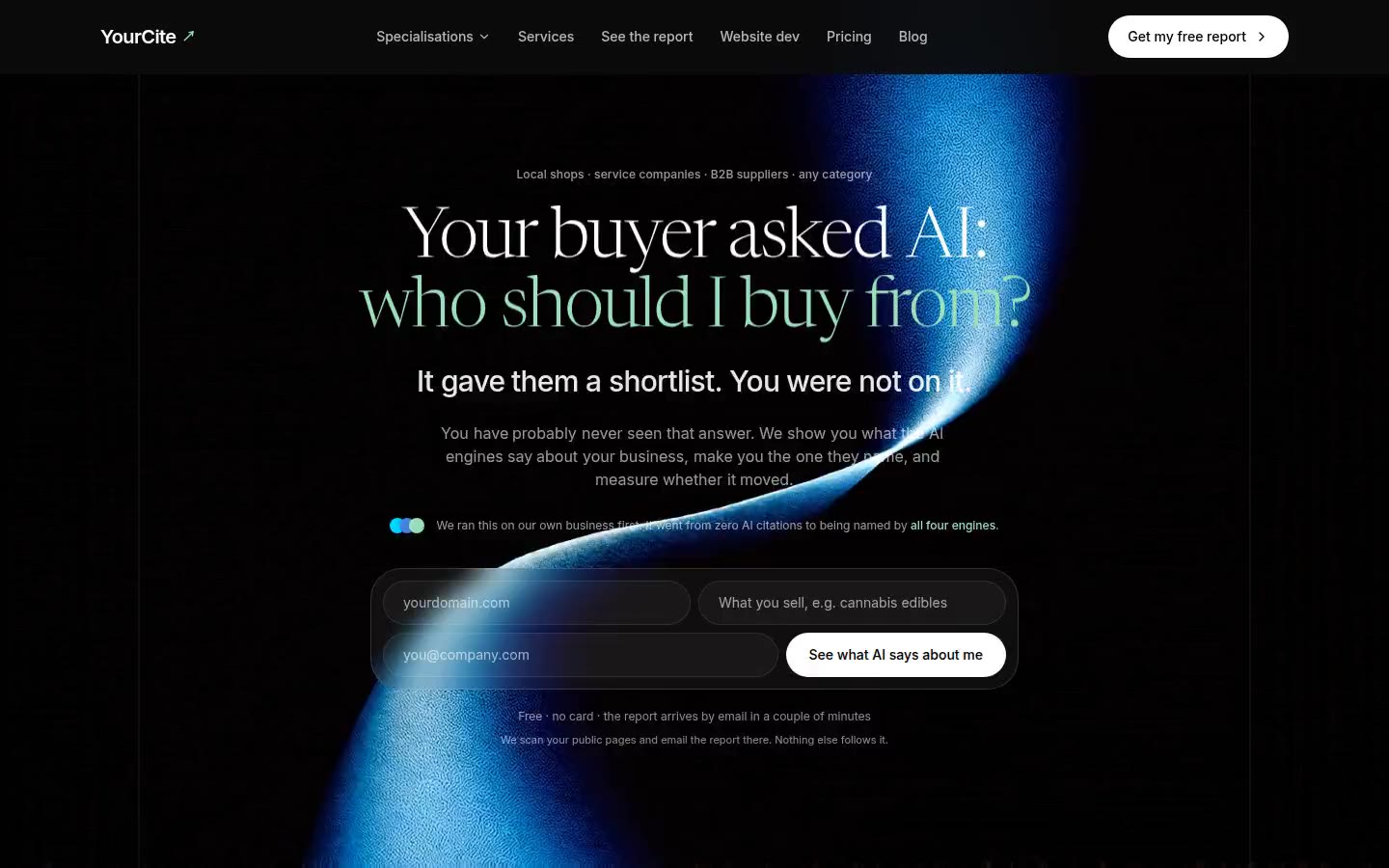 YourCite website